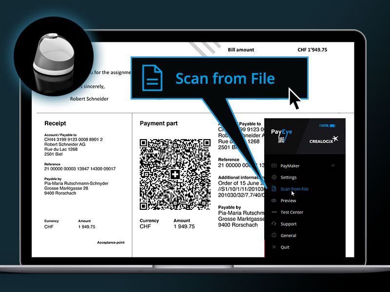 Scansione del Swiss QR Code direttamente da un file PDF