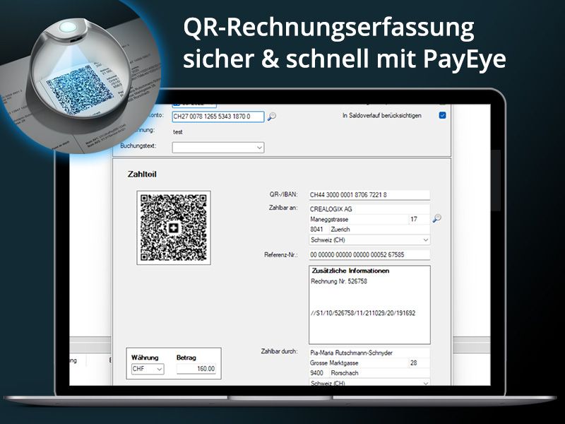 PayEye App ist vorkonfiguriert für über 400 ERP- und E-Banking-Applikationen
