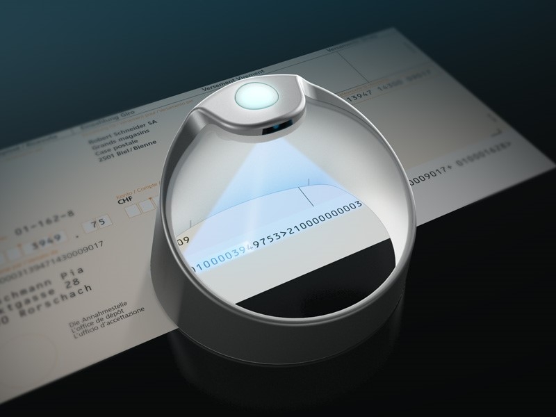 Scanner la ligne de codage du bulletin de versement orange (BVR)